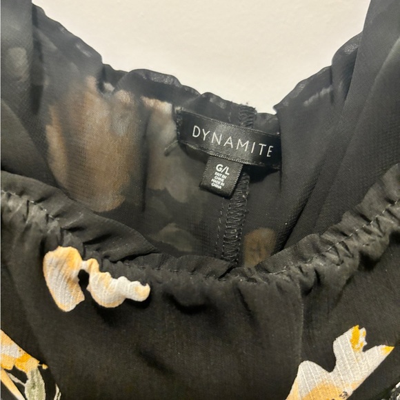 Dynamite floral dress - sz large - Picture 4 of 5